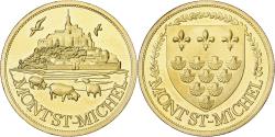 World Coins - France, Token, Le Mont Saint-Michel, Copper-Nickel-Aluminum,