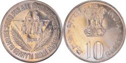 World Coins - Coin, INDIA-REPUBLIC, 10 Rupees, 1974, Mumbai, Bombay, , Copper-nickel