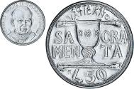 World Coins - Coin, VATICAN CITY, John Paul II, 50 Lire, 1993, , Stainless Steel, KM:246