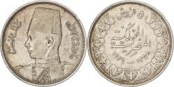 World Coins - Egypt, Hussein Kamil, 5 Piastres, 1939 / AH 1358, British Royal Mint, Silver