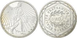 World Coins - France, 25 Euro, Semeuse, 2009, MDP, Silver,
