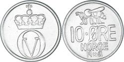 World Coins - Coin, Norway, 10 Öre, 1961
