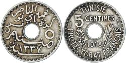 World Coins - Coin, Tunisia, 5 Centimes, 1918