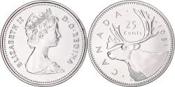 World Coins - Coin, Canada, Elizabeth II, 25 Cents, 1981, Royal Canadian Mint, Ottawa, BU