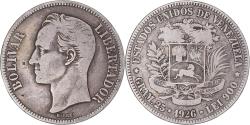 World Coins - Coin, Venezuela, Gram 25, 5 Bolivares, 1926, , Silver, KM:24.2