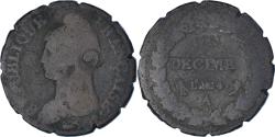 World Coins - Coin, France, Dupré, Decime, AN 4, Paris, , Bronze, KM:637.1