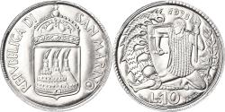 World Coins - Coin, San Marino, 10 Lire, 1973, FDC, , Aluminum, KM:25
