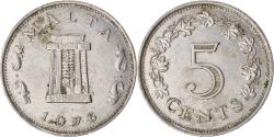World Coins - Coin, Malta, 5 Cents, 1976