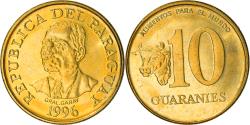 World Coins - Coin, Paraguay, 10 Guaranies, 1996, , Brass plated steel, KM:178a