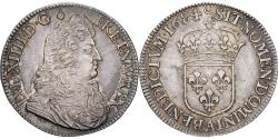 World Coins - France, Louis XIV, 1/2 Écu à la cravate longue, 1684, Paris, Silver