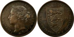 World Coins - Coin, Jersey, Victoria, 1/12 Shilling, 1877, , Bronze, KM:8