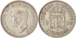 World Coins - Coin, Great Britain, George VI, 6 Pence, 1939, , Silver, KM:852