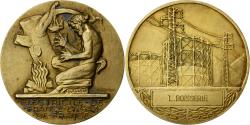 World Coins - France, Medal, Électricité de France et gaz de France, Gilt Bronze, Dropsy