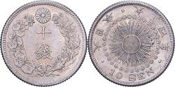 World Coins - Japan, Yoshihito, 10 Sen, Taishō Era, Yr. 4 (1915), Silver,