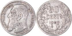 World Coins - Coin, Belgium, 50 Centimes, 1909, , Silver, KM:61.1