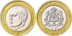 World Coins - Morocco, Mohammed VI, 10 Dirhams, 2002/AH1423, Bi-Metallic, , KM:110