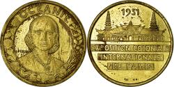 World Coins - France, Medal, Exposition Coloniale Internationale, Paris, Asie, 1931, Morlon