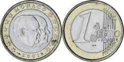 World Coins - Monaco, Rainier III, Euro, 2001, Paris, , Bi-Metallic, Gadoury:MC178