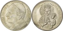 World Coins - Vatican, Medal, Jean-Paul II, Madonna di Czestochowa, Silvered bronze, Ricci