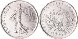 World Coins - Coin, France, Semeuse, 5 Francs, 1974, Paris, , Nickel Clad