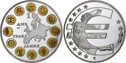 World Coins - France, Medal, 10 ans de l'Euro, Copper-nickel,
