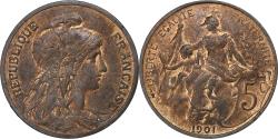 World Coins - France, 5 Centimes, Dupuis, 1901, Paris, Bronze, , Gadoury:165, KM:842