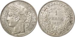 World Coins - Coin, France, Cérès, Franc, 1887, Paris, , Silver, KM:822.1