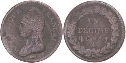 World Coins - France, Decime, Dupré, AN 5, Paris, Copper, , Gadoury:187