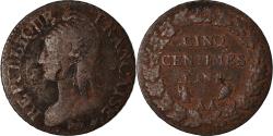 World Coins - Coin, France, Dupré, 5 Centimes, AN 8, Metz, , Bronze, KM:640.2, Le