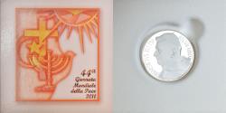World Coins - Coin, Vatican, Journée mondiale de la Paix, 5 Euro, 2011, Roma, Proof