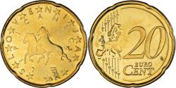 World Coins - Coin, Slovenia, 20 Euro Cent, 2007, Vantaa, , Brass, KM:72