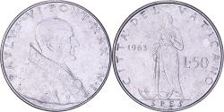 World Coins - Vatican, Paul VI, 50 Lire, 1963, Rome, Stainless Steel, , KM:81.1