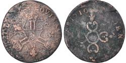 World Coins - Coin, France, Louis XIV, Six deniers dits "dardenne", 1710, Montpellier