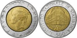 World Coins - Italy, 500 Lire, 1996, Rome, Bi-Metallic, , KM:181