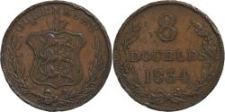 World Coins - Guernsey, 8 Doubles, 1834, , Copper, KM:3