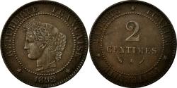 World Coins - Coin, France, Cérès, 2 Centimes, 1892, Paris, , Bronze, Gadoury:105