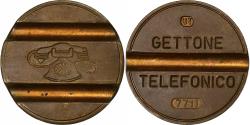 World Coins - Italy, Token, Gettone Telefonico, Copper,