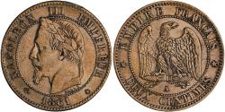 World Coins - Coin, France, Napoleon III, Napoléon III, 2 Centimes, 1861, Paris,