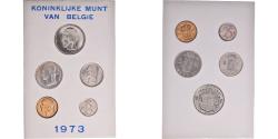 World Coins - Coin, Belgium, Baudouin I, Set, 1973, BU - Dutch legend,