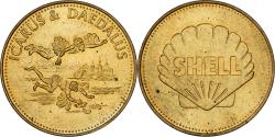 World Coins - France, Token, Collection Shell, Icarus et Daedalus, Bronze-Aluminium,