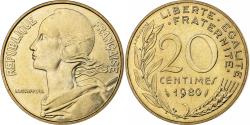 World Coins - France, 20 Centimes, Marianne, 1980, MDP, série FDC, Cupro-aluminium-nickel