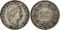 World Coins - Switzerland, 20 Rappen, 1958, Bern, Copper-nickel, , KM:29a