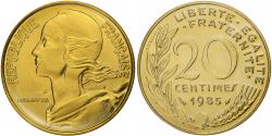 World Coins - Coin, France, Marianne, 20 Centimes, 1985, Paris, , Aluminum-Bronze