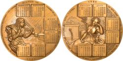 World Coins - France, Medal, Calendrier Républicain, Paysanne, 1989, Levet, , Bronze