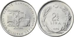 World Coins - Turkey, 2-1/2 Lira, 1970, Istanbul, Stainless Steel, , KM:896