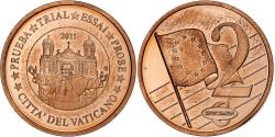 World Coins - Vatican, 2 Euro Cent, Essai-Trial, 2011, Copper,