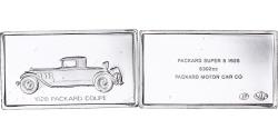 World Coins - France, Medal, Célèbres Automobiles du Monde, PACKARD COUPE 1928,