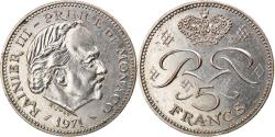 World Coins - Coin, Monaco, Rainier III, 5 Francs, 1971, , Copper-nickel, KM:150