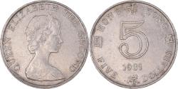 World Coins - Coin, Hong Kong, 5 Dollars, 1981