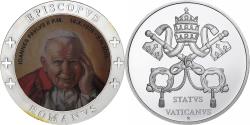 World Coins - Vatican, Medal, Le Pape Jean-Paul II, 2005, Silver Plated Copper,